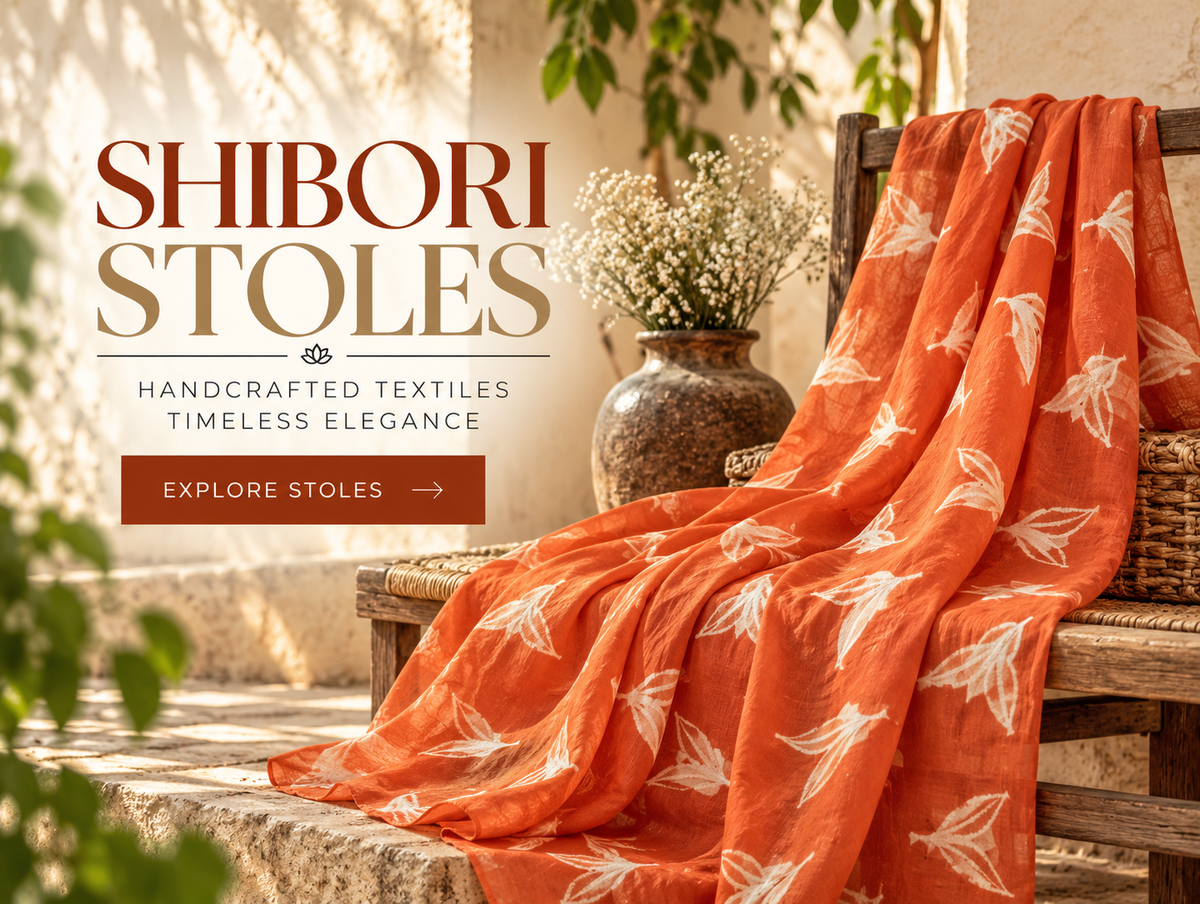 Shibori Stoles